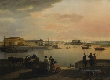 150の主題の芸術作品 Painting - サンクトペテルブルクSMからの眺め シルベスター・シチェドリン ロシア